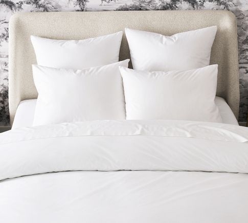 Pottery Barn Essential Sateen Duvet Cover hot Full Queen White New