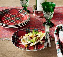 Stewart Plaid Stoneware Dinnerware Collection