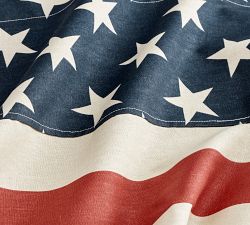 American Flag Cotton/Linen Tablecloth