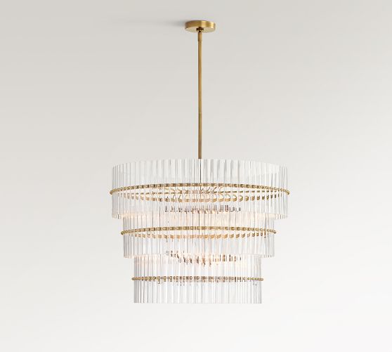 Mallory Crystal Round 3-Tier Chandelier (30