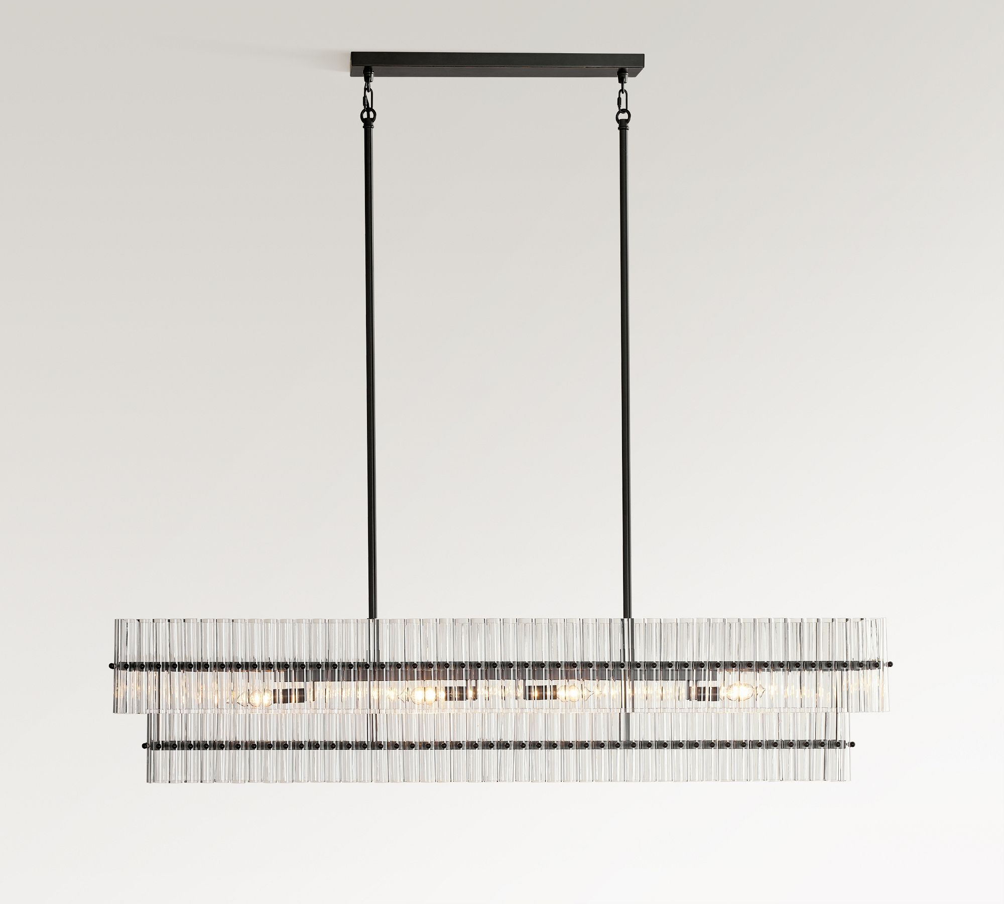 Mallory Crystal Linear Chandelier (55")