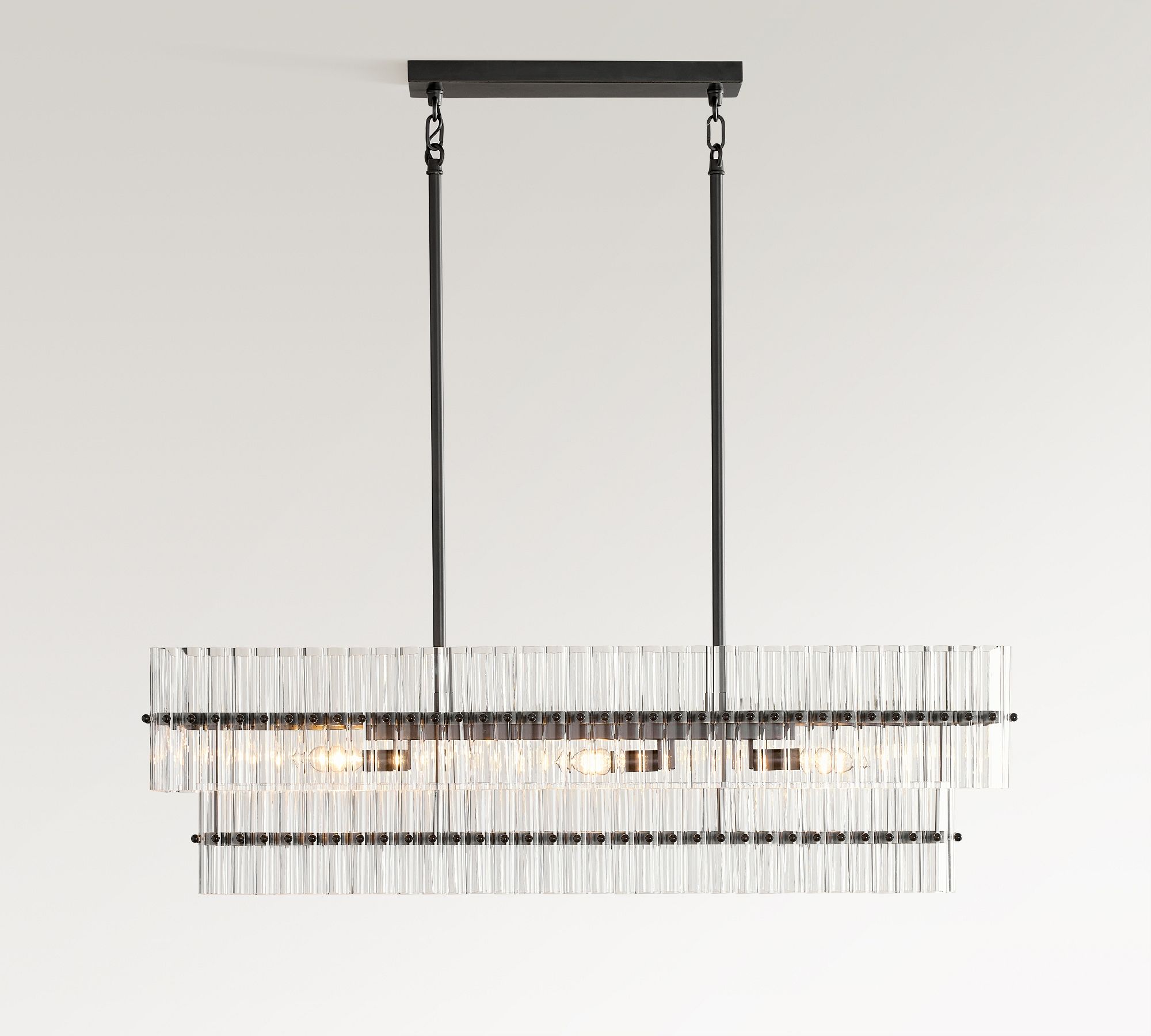 Mallory Crystal Linear Chandelier (55")