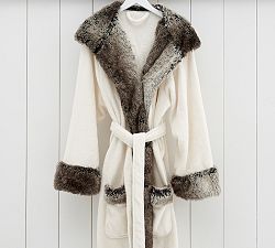 Faux Fur Ombre Robe