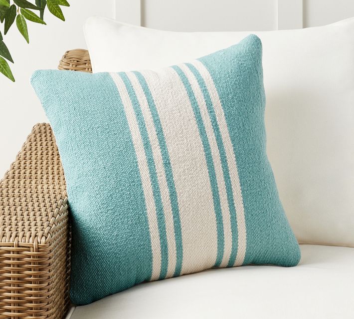 Striped pillows pottery barn sale