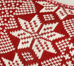 Fair Isle Snowflake Lumbar Pillow Cover