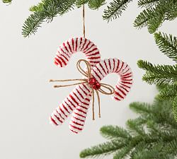 Felt Candy Cane Ornament