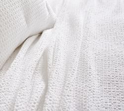 Vintage Washed Cotton Linen Blanket