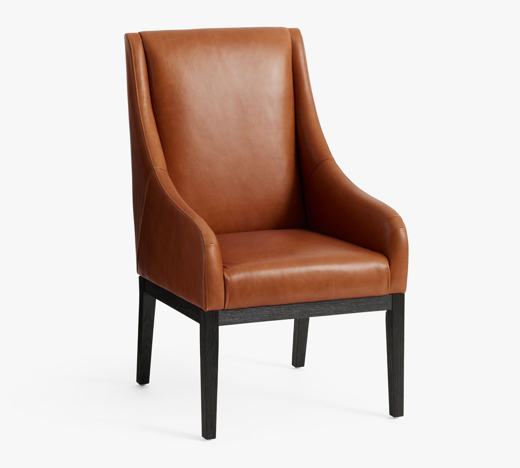 York Leather Dining Armchair