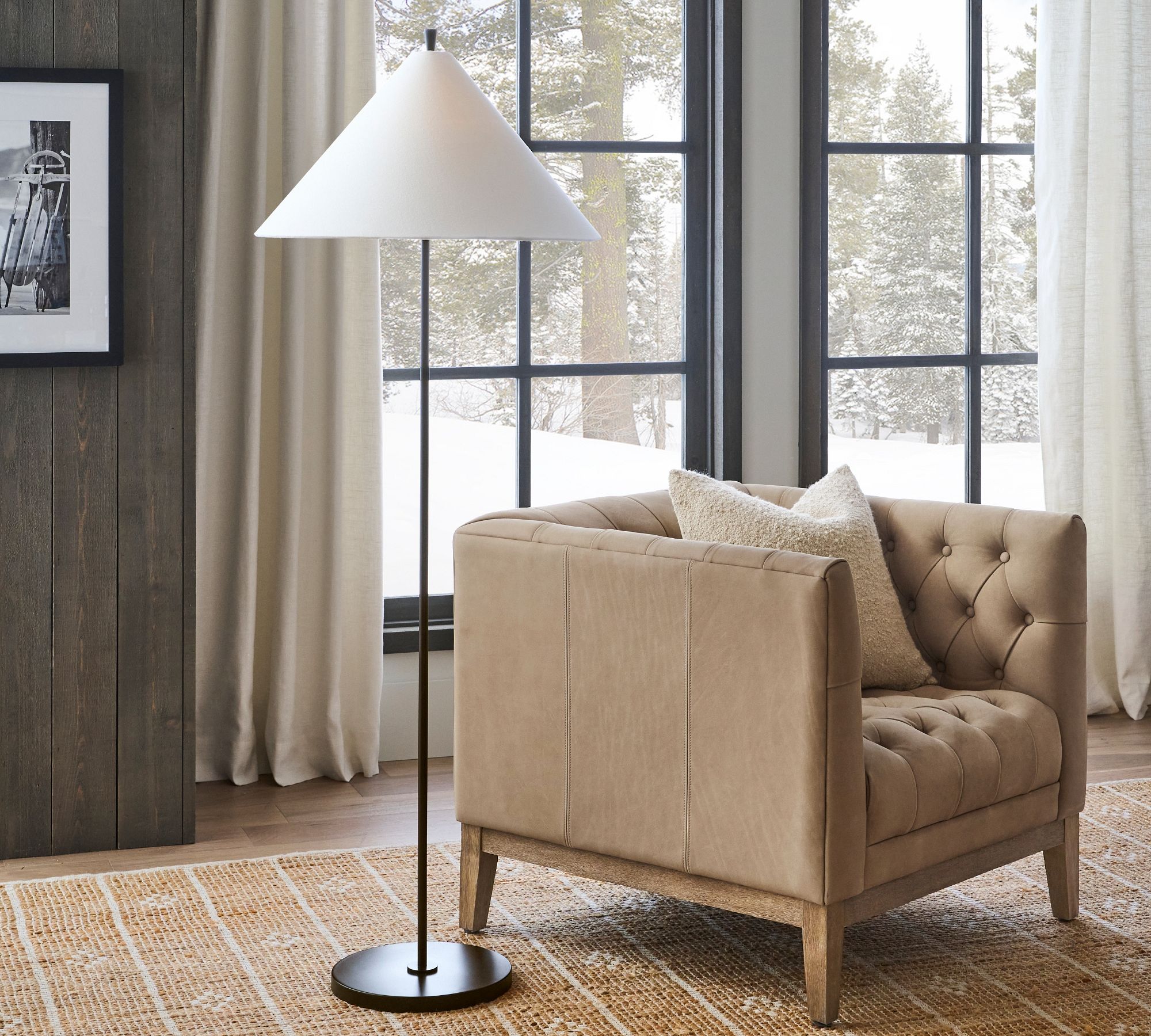 Ellis Metal Floor Lamp (75")