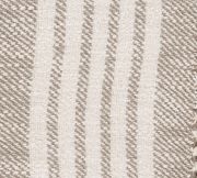 Taupe and Cream Handwoven Cotton Blend Throw Blanket