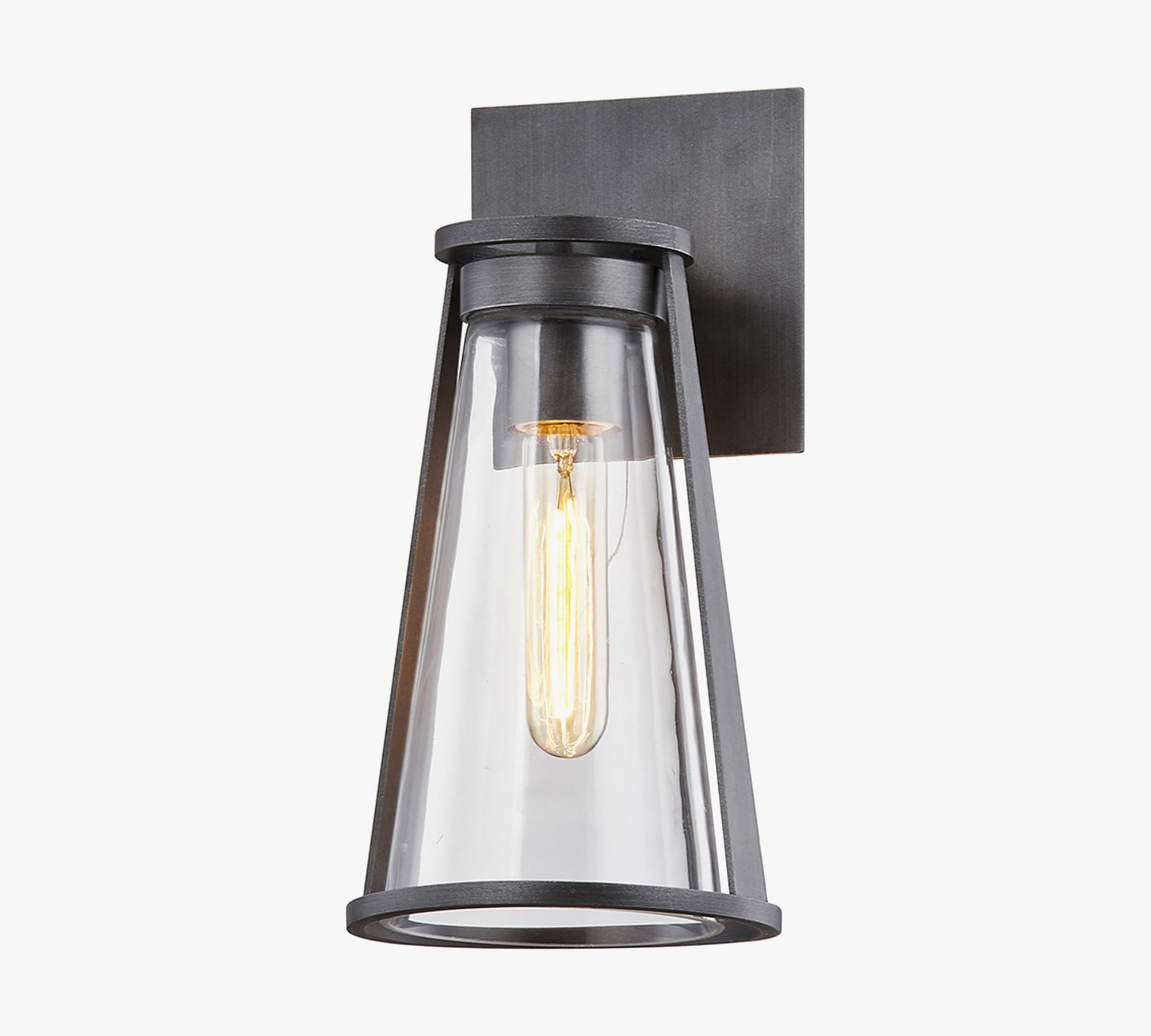 Calen Outdoor Petite Glass Sconce (12'')