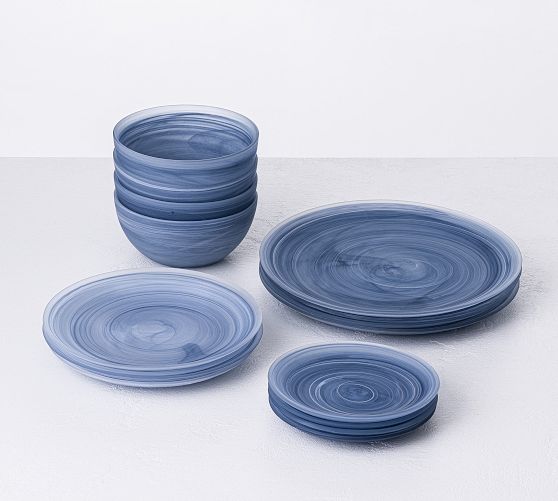 Glass dishware set best sale