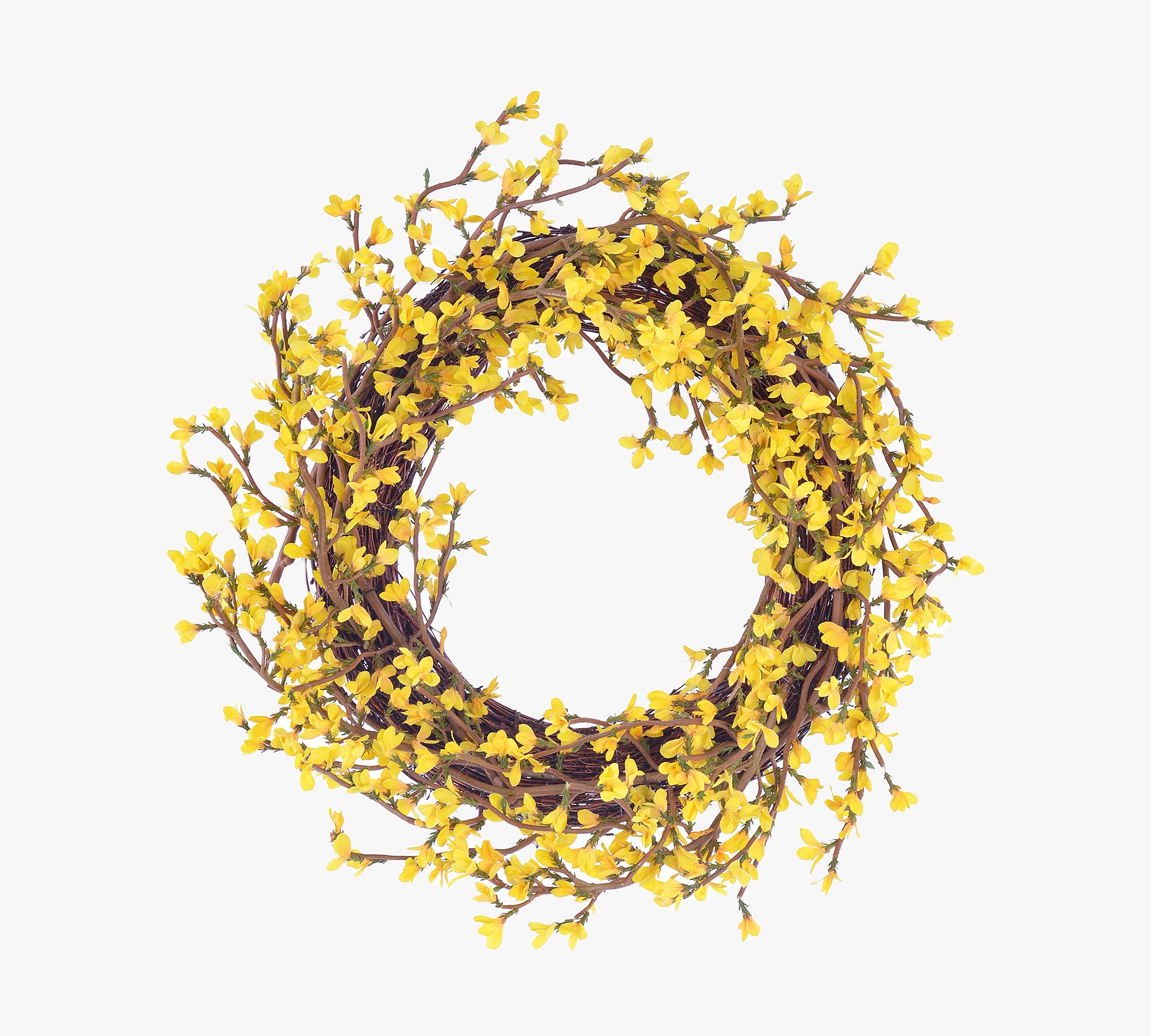 Faux Forsythia Wreath