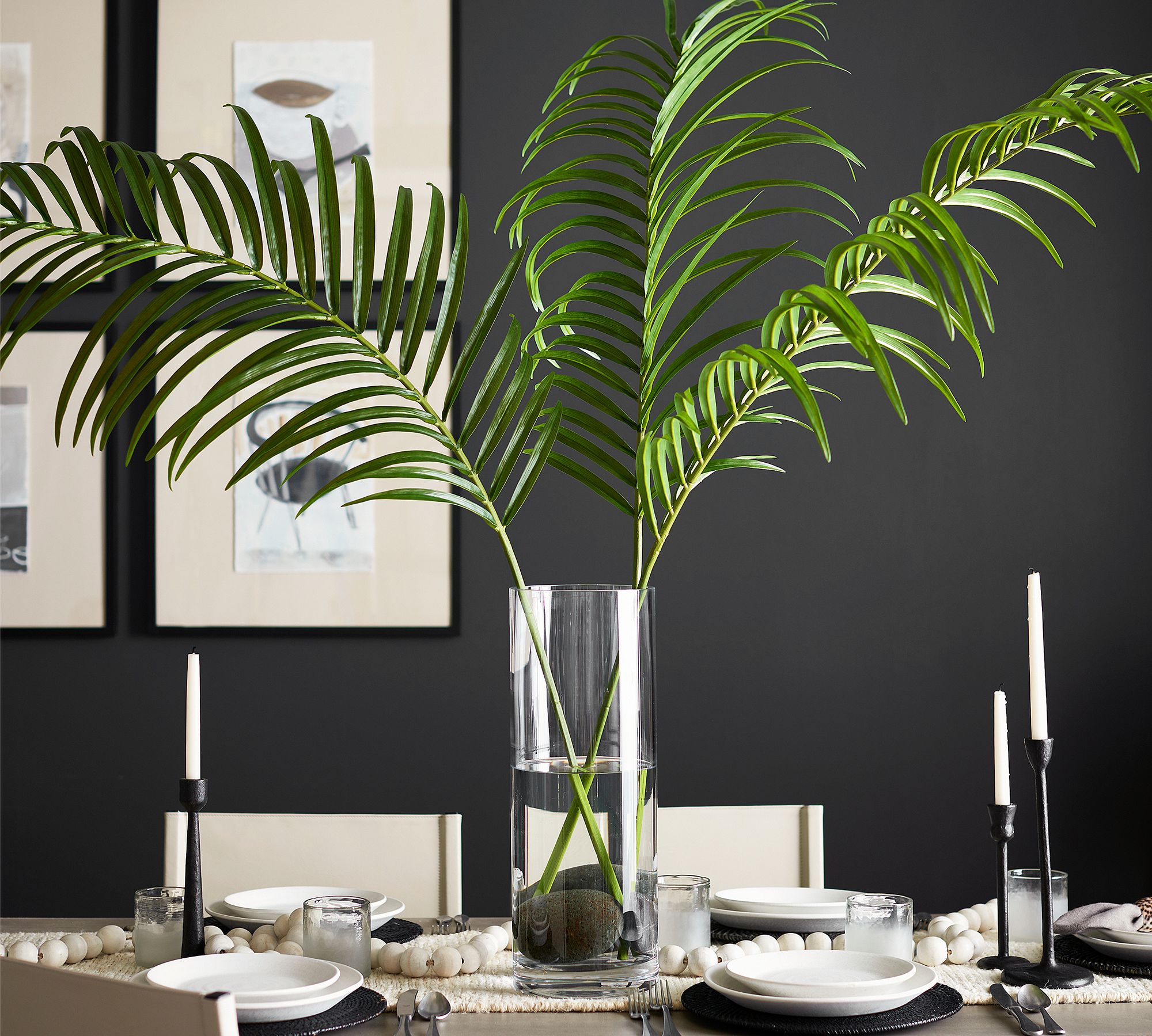 Faux Oversized Palm Leaf Branches