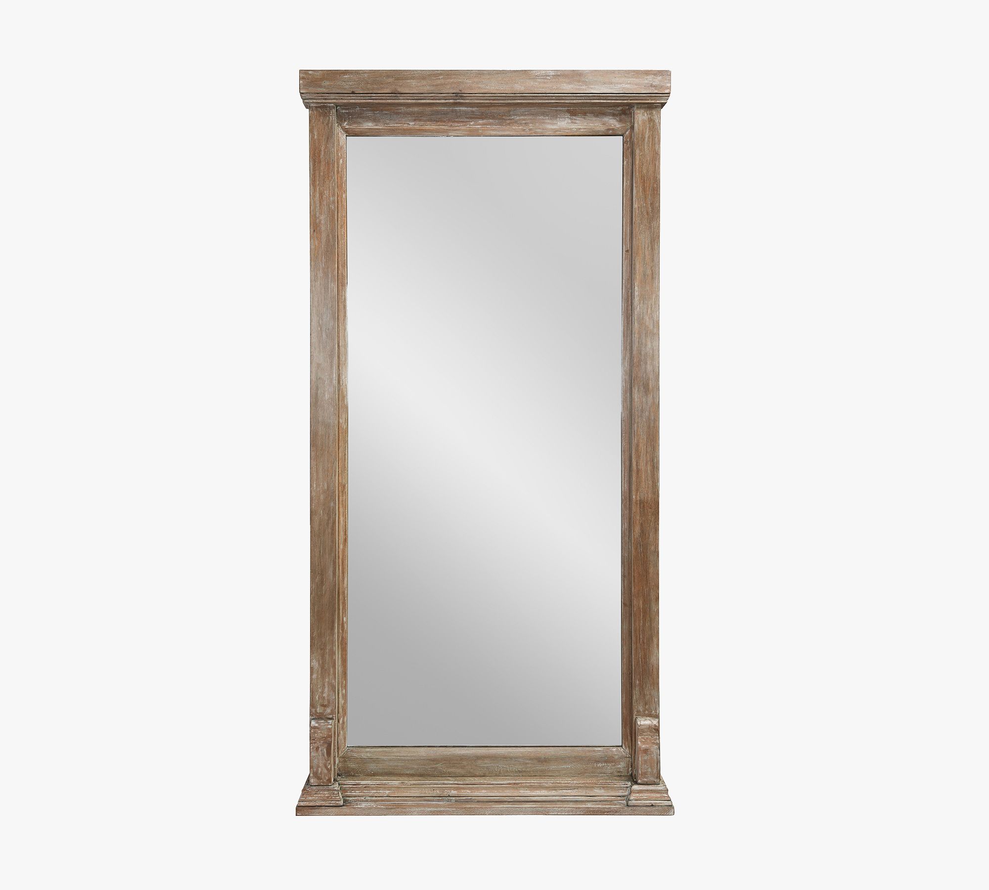 Addison Distressed Mango Wood Floor Mirror