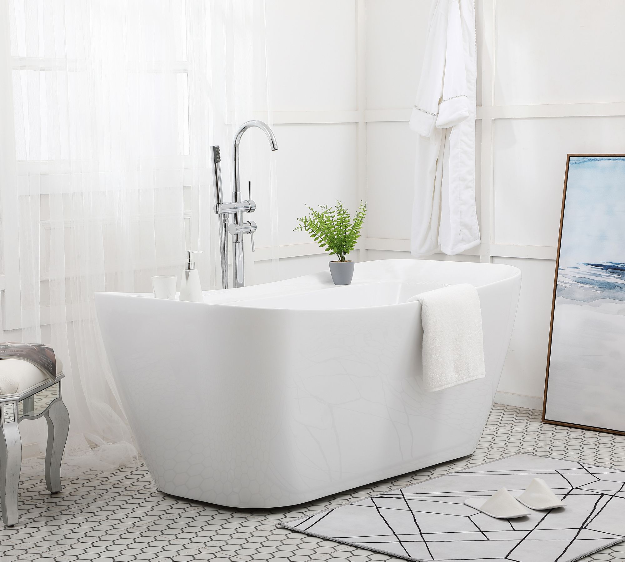 Josie 59" - 67" Freestanding Bathtub