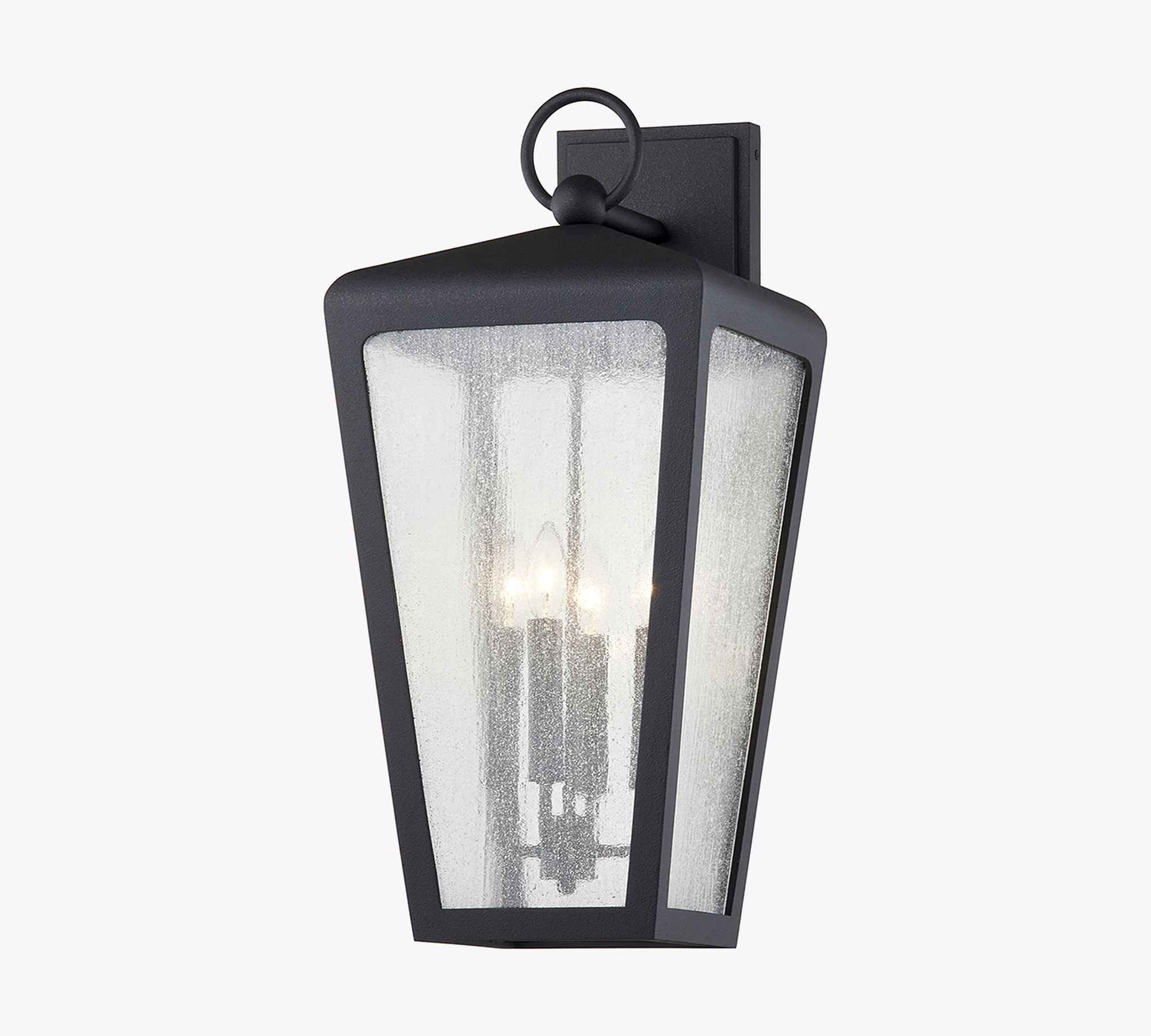 Kyrie Outdoor Seeded Glass Sconce (16''-26")