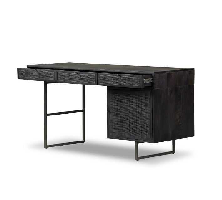 Dolores Cane Desk Office Desk Pottery Barn