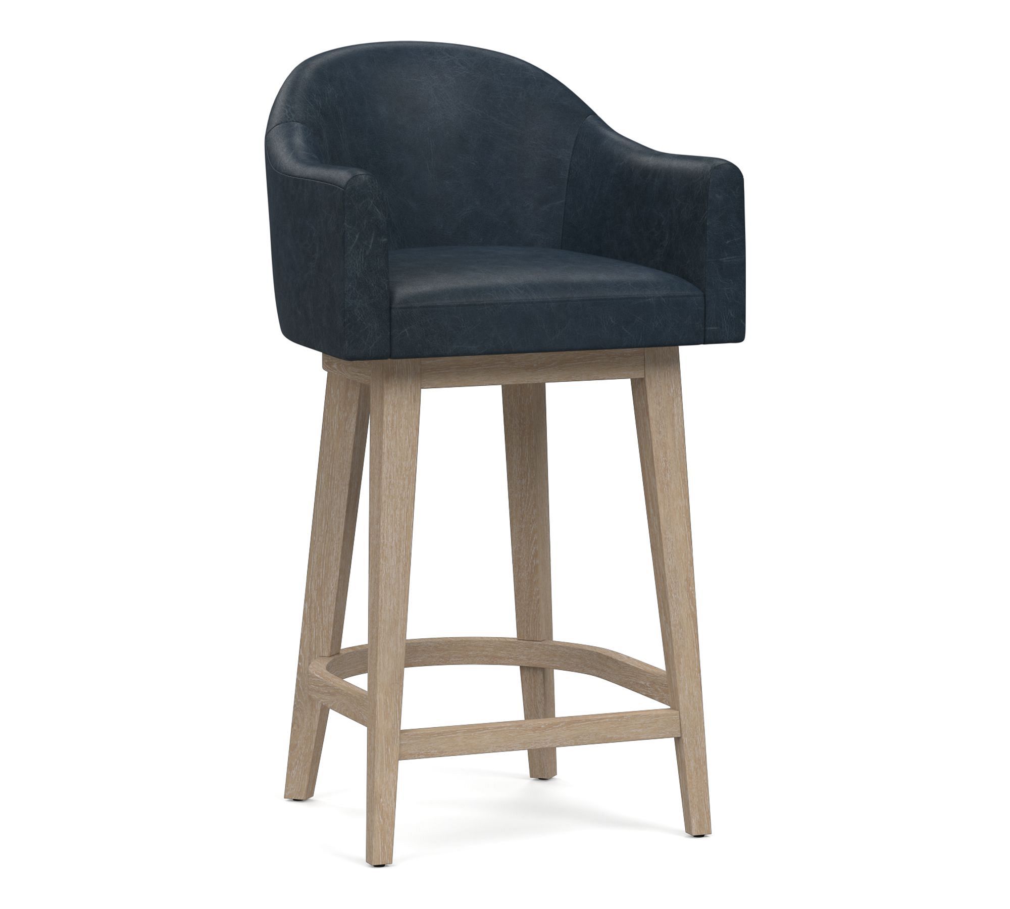 Gideon Leather Stool