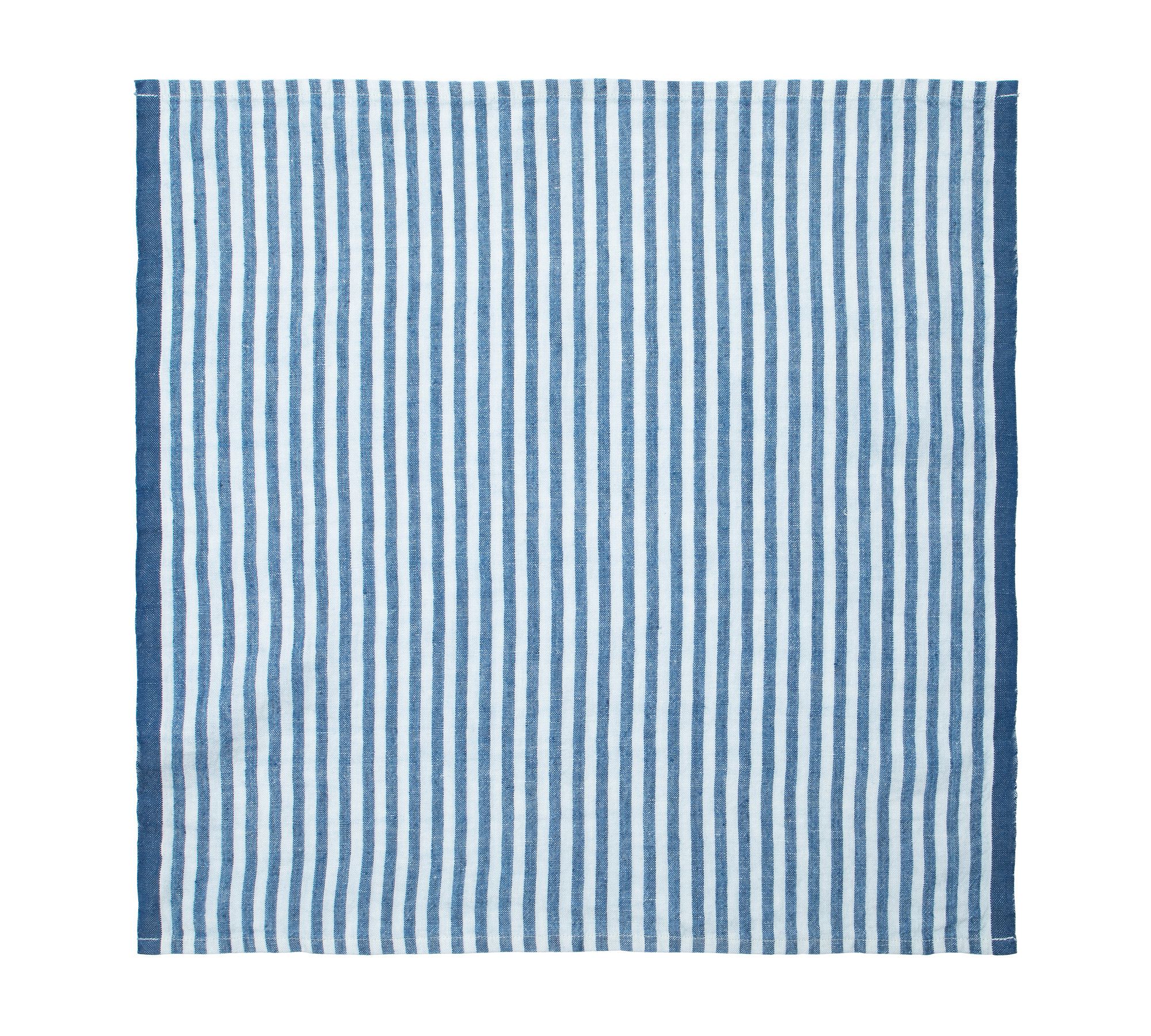 Striped Block Print Cotton Picnic Napkin - Set of 4