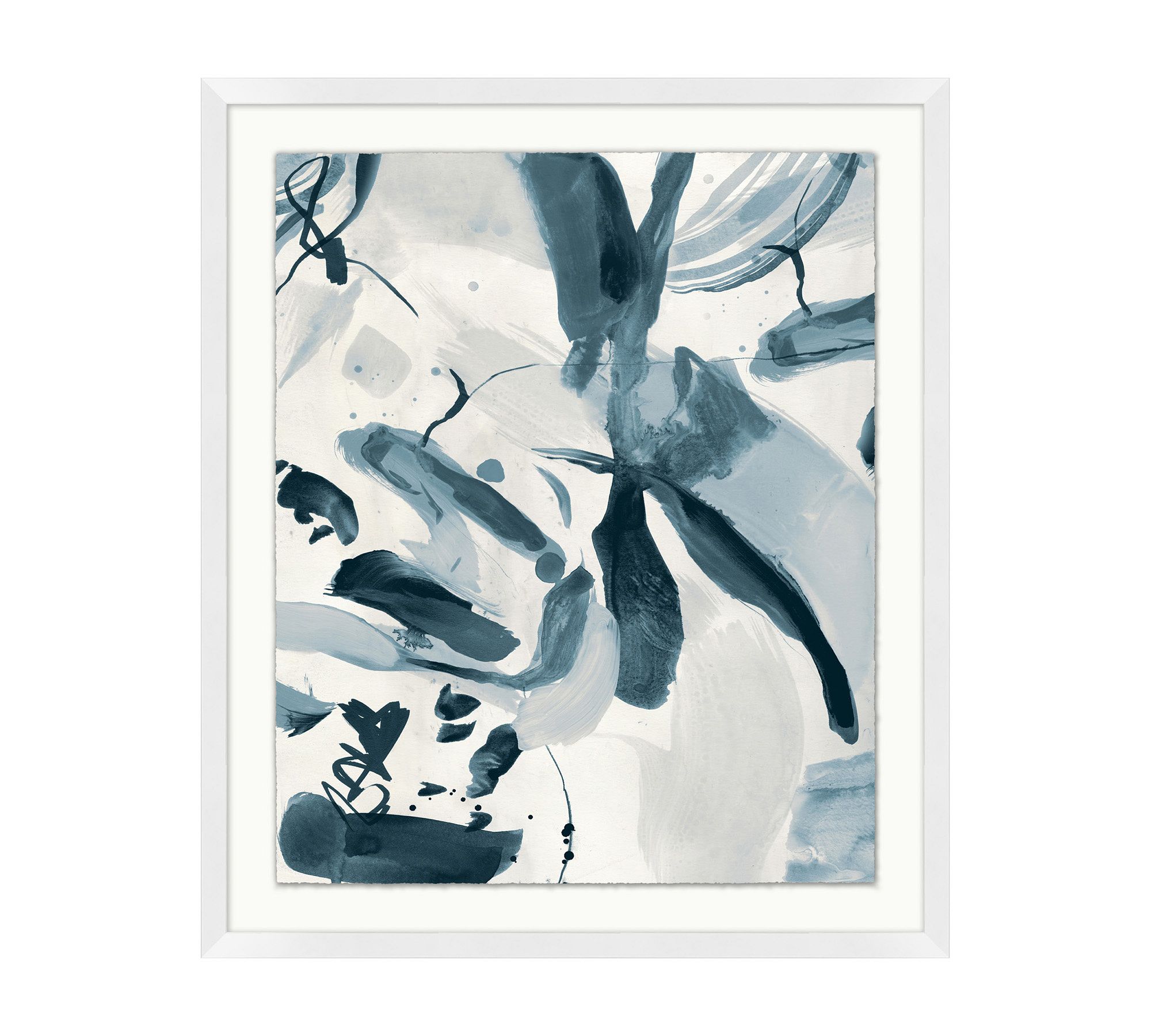 Form Of Blue Framed Print