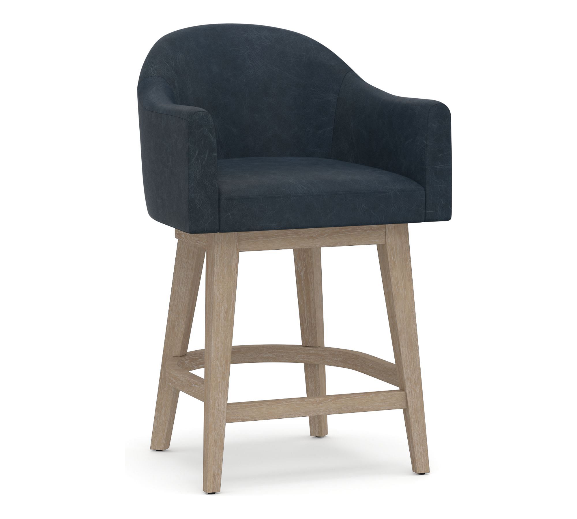 Gideon Leather Stool