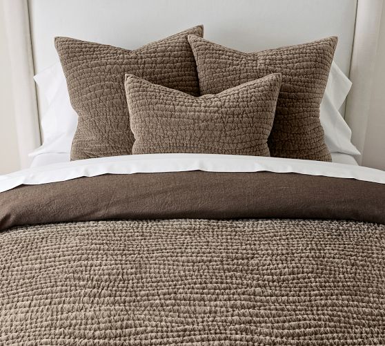 silk quilts Pottery Barn