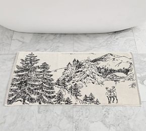 Rustic Forest Bath Mat - Cozy Bathroom Addition | Pottery Barn