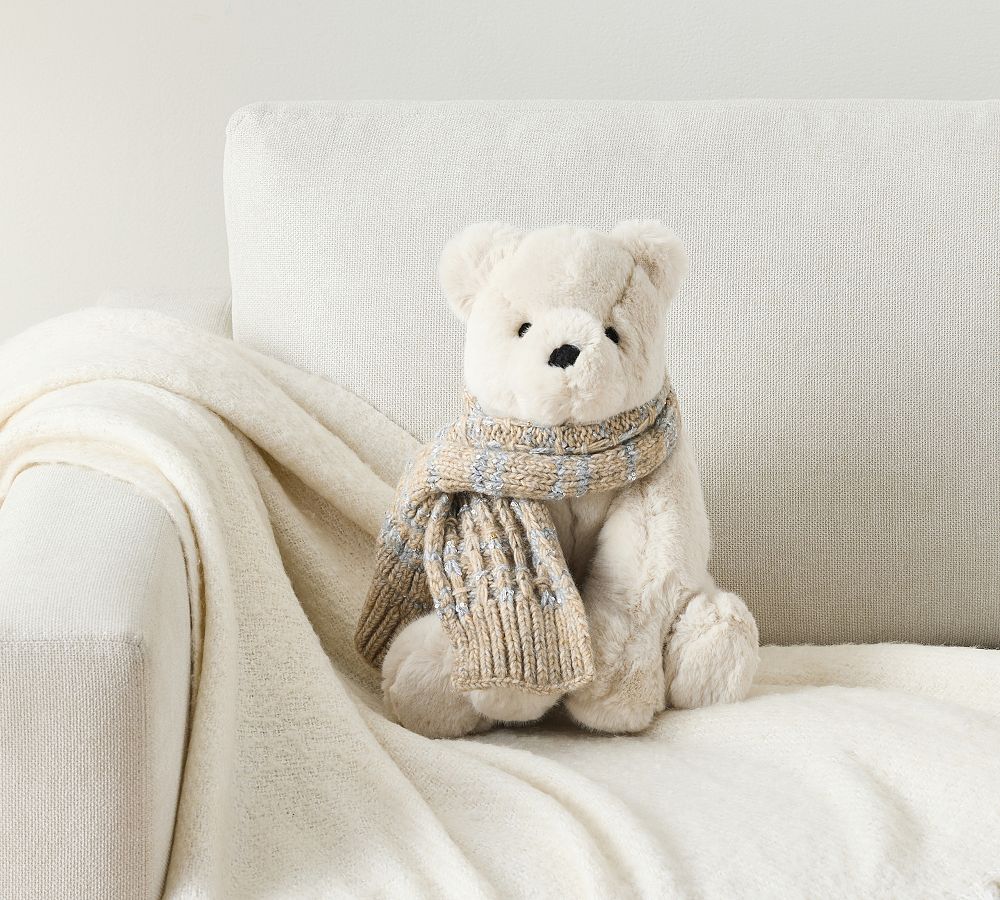 Alpaca Bear Shaped Pillow - Cozy & Adorable | Pottery Barn