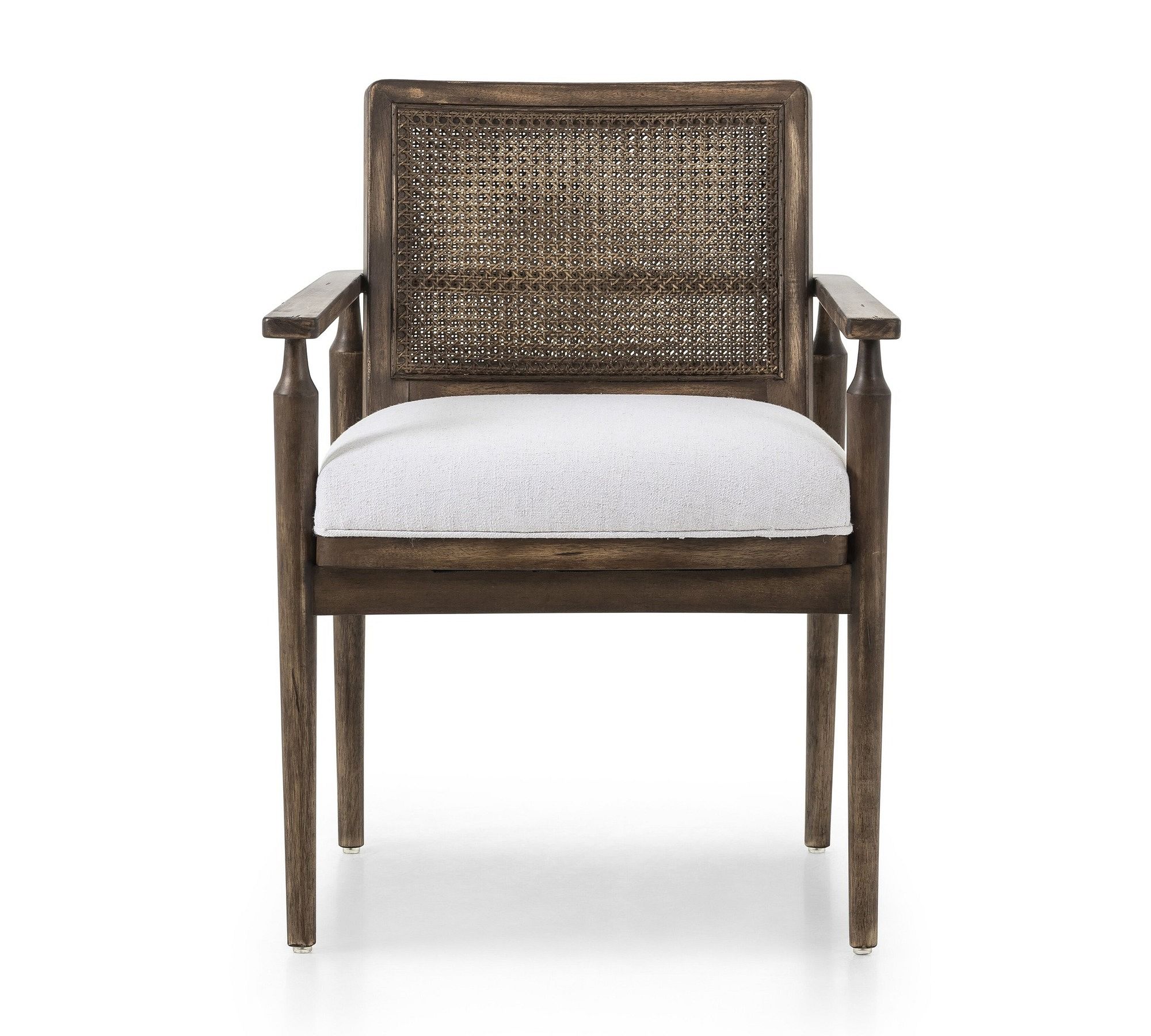 Giselle Upholstered Cane Dining Armchair