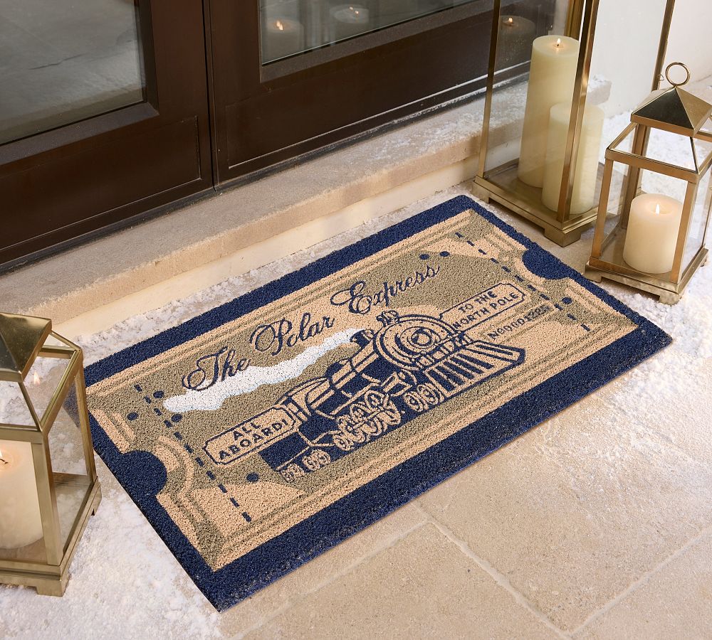 Polar Express Doormat Pottery Barn