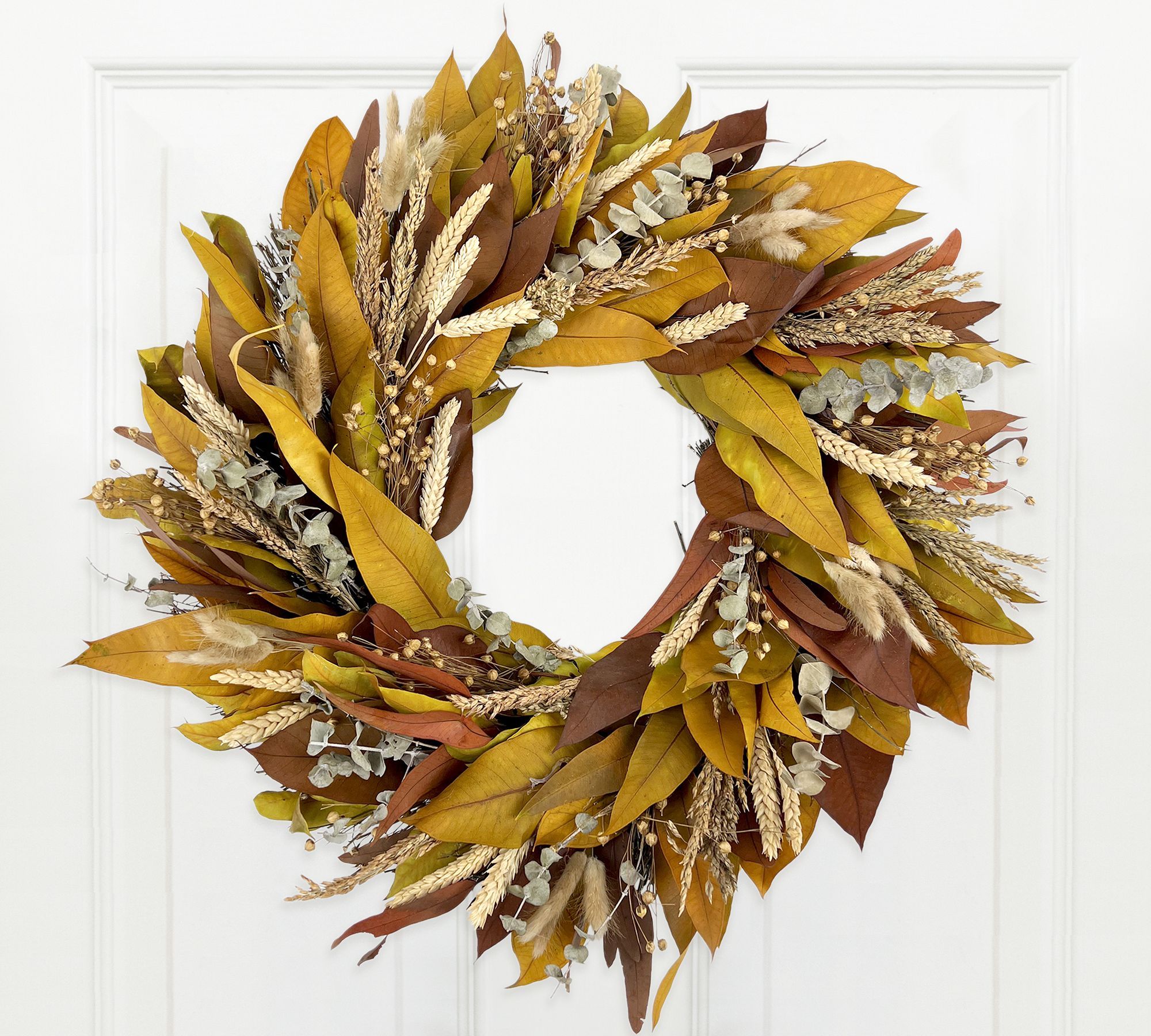 Dried Autumn Meadow Wreath