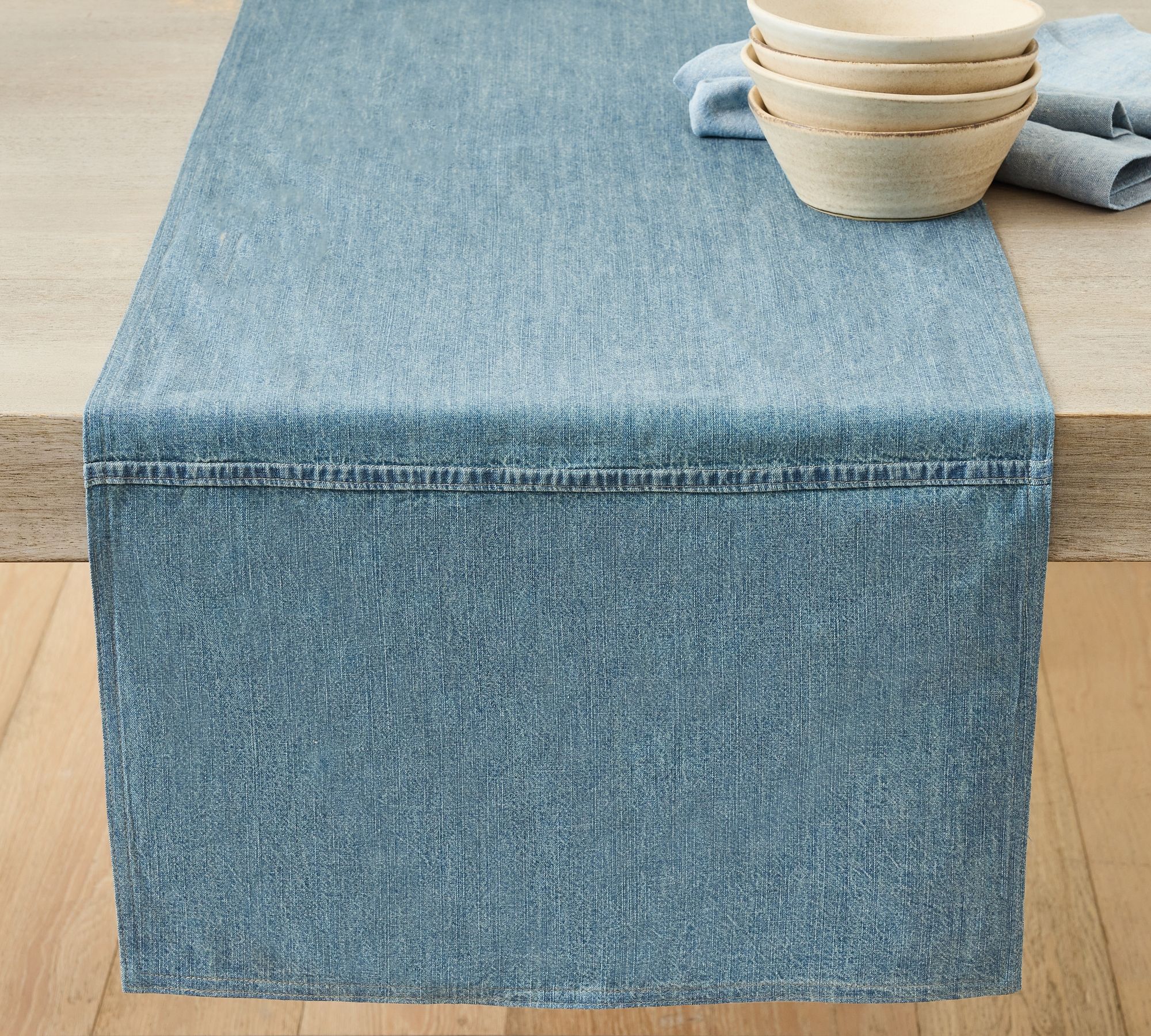 Denim Cotton Table Runner