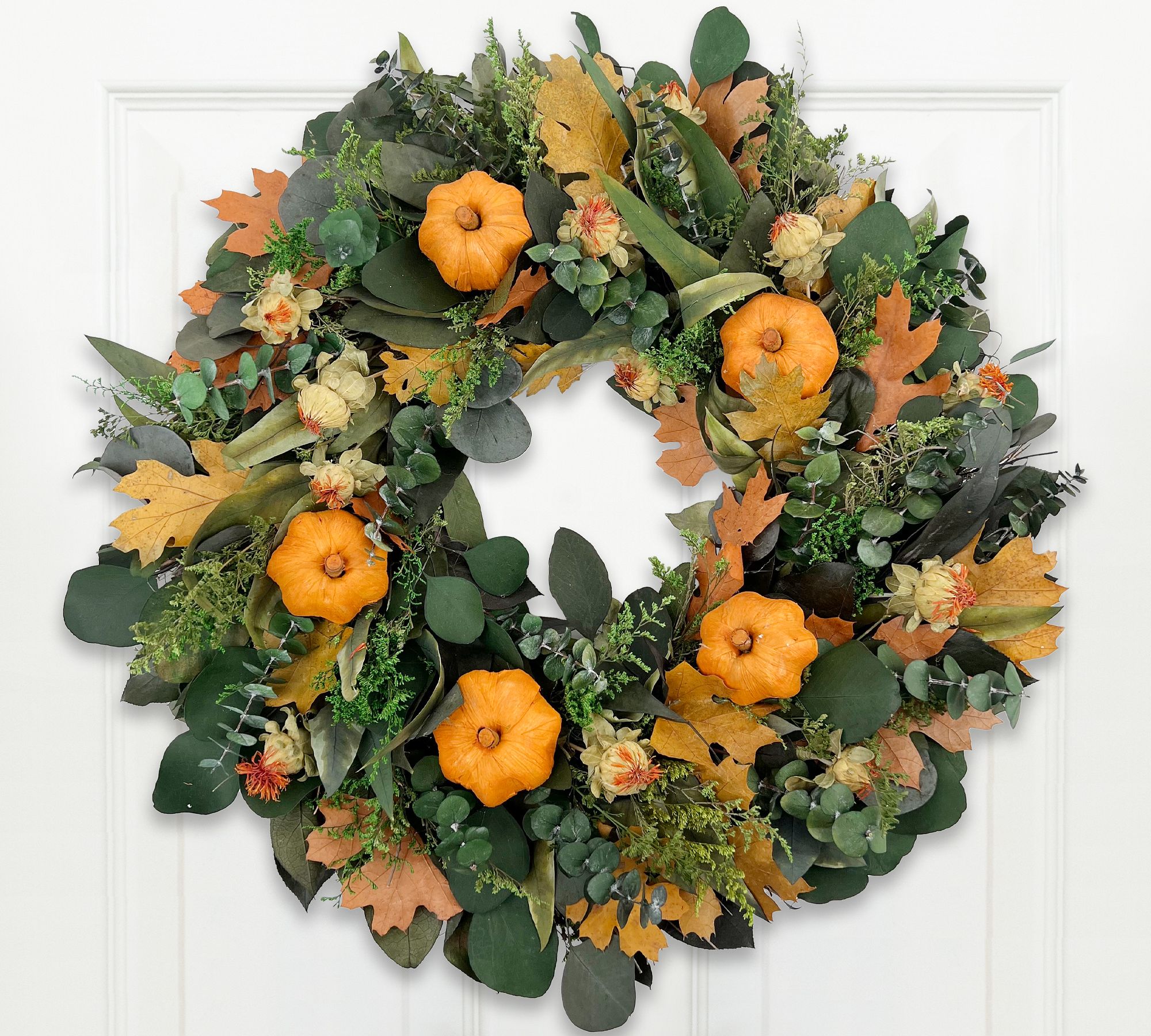 Dried Pumpkin Patch Wreath