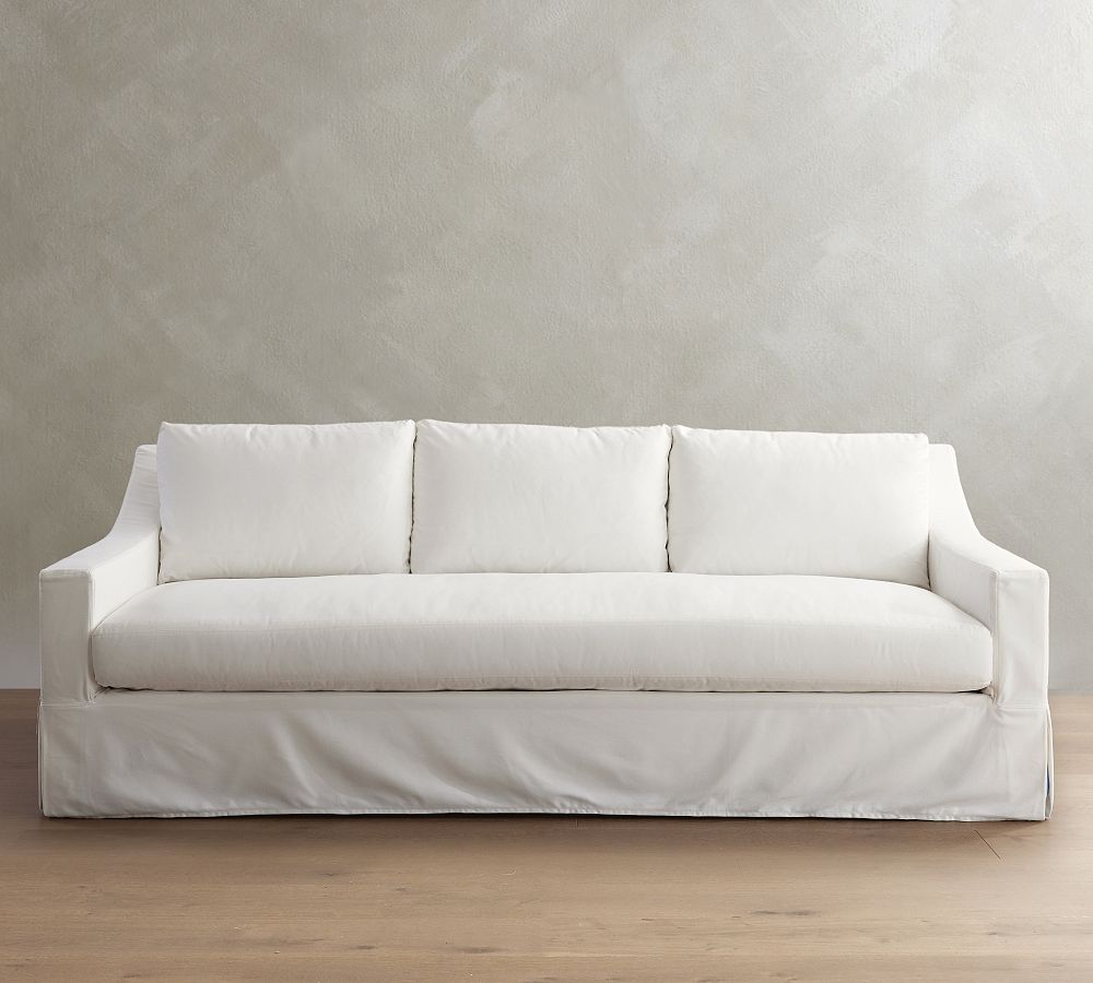 York Slope Arm Slipcovered Sofa (60&quot; - 108&quot;)