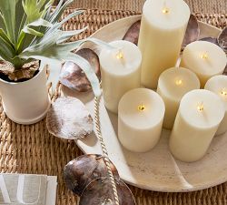 Premium Flickering Flameless Wax Pillar Candle