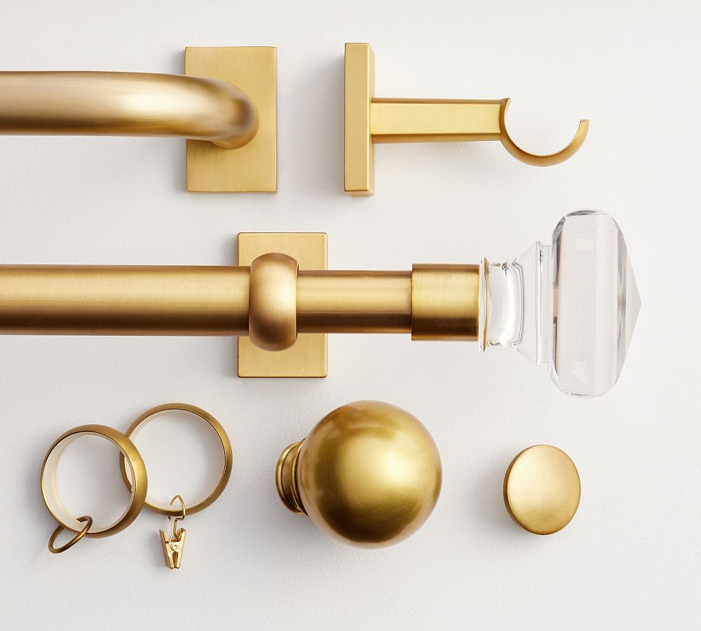 Standard Brass Curtain Hardware Collection