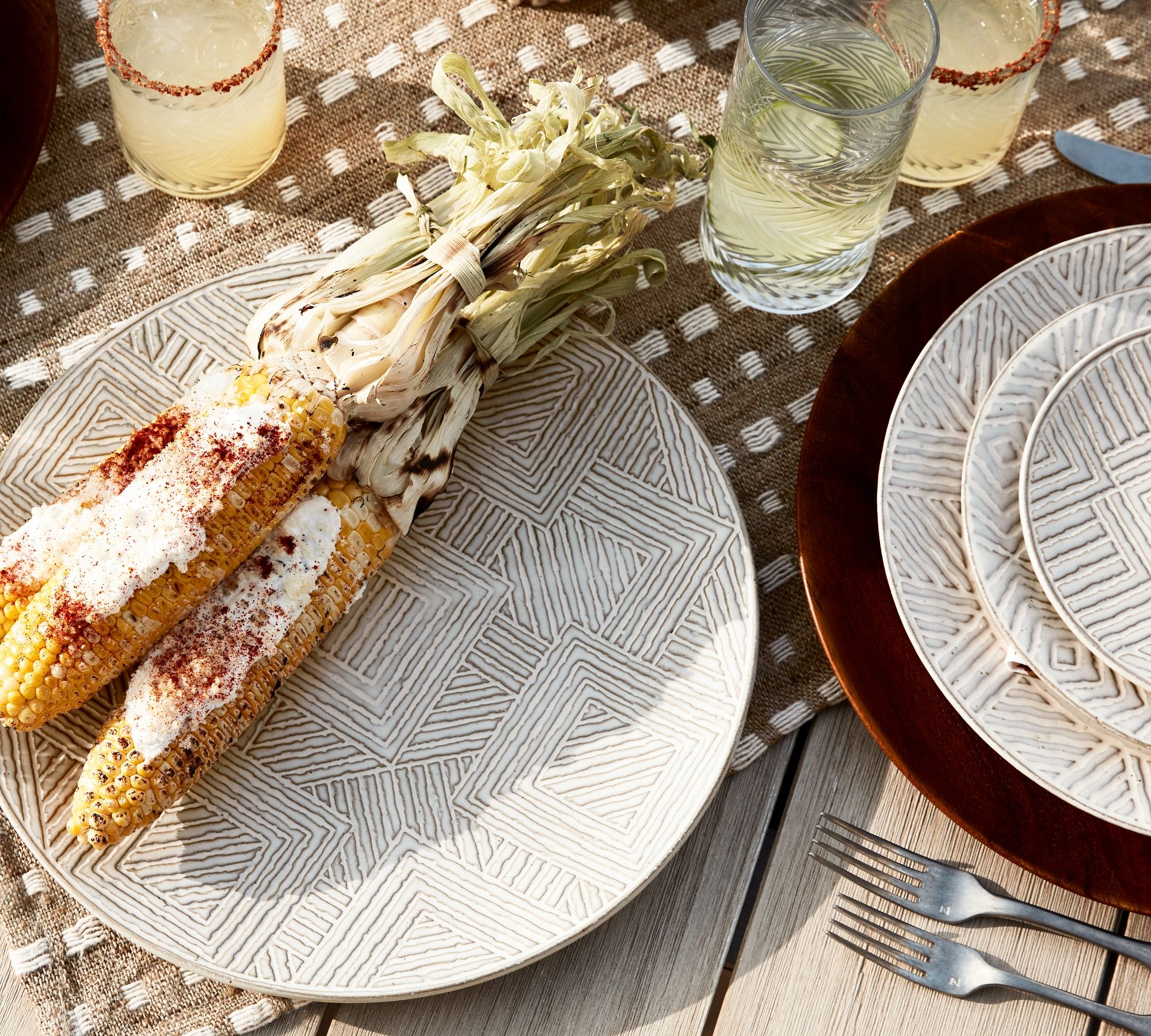 Sweet July Stoneware Serve Platter