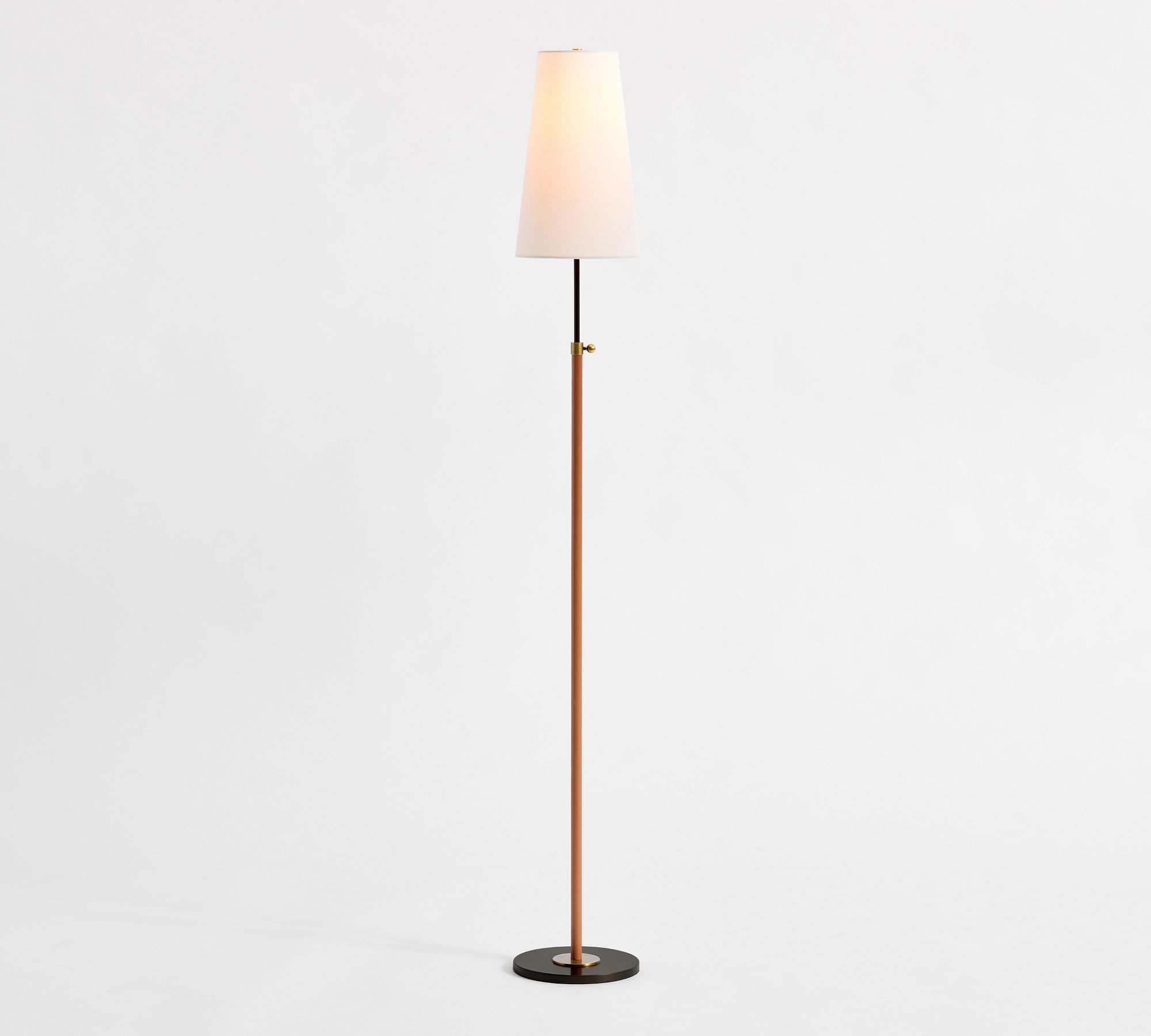 Harrison Leather Wrapped Floor Lamp (50")