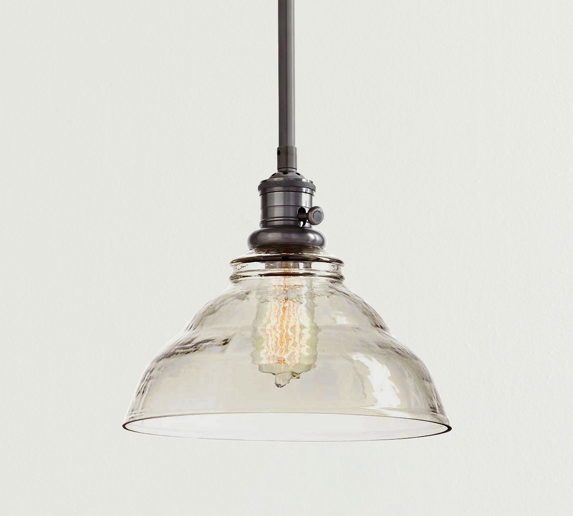 Vintage Glass Pole Pendant (8"-11")