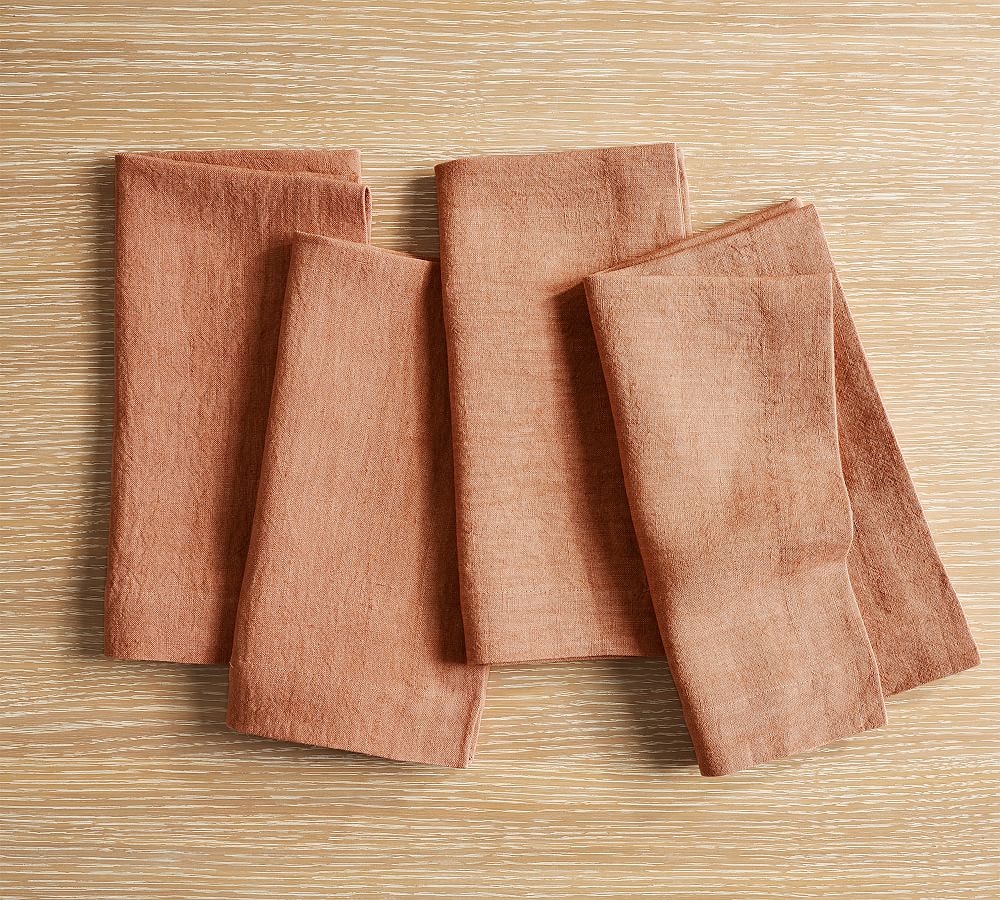 Mason Oversized Linen Napkins (Clay)