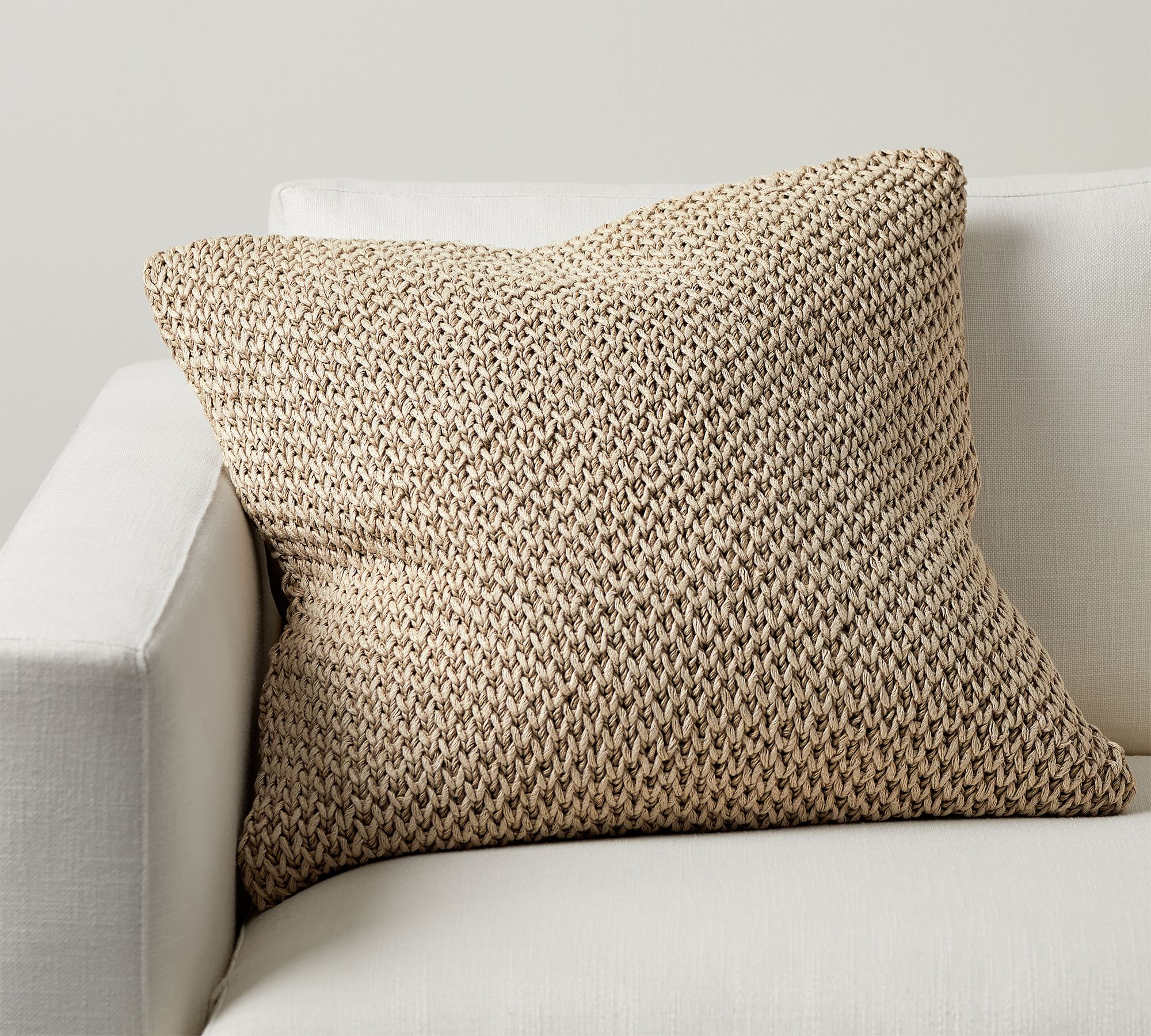 Stonewashed Handknit Pillow