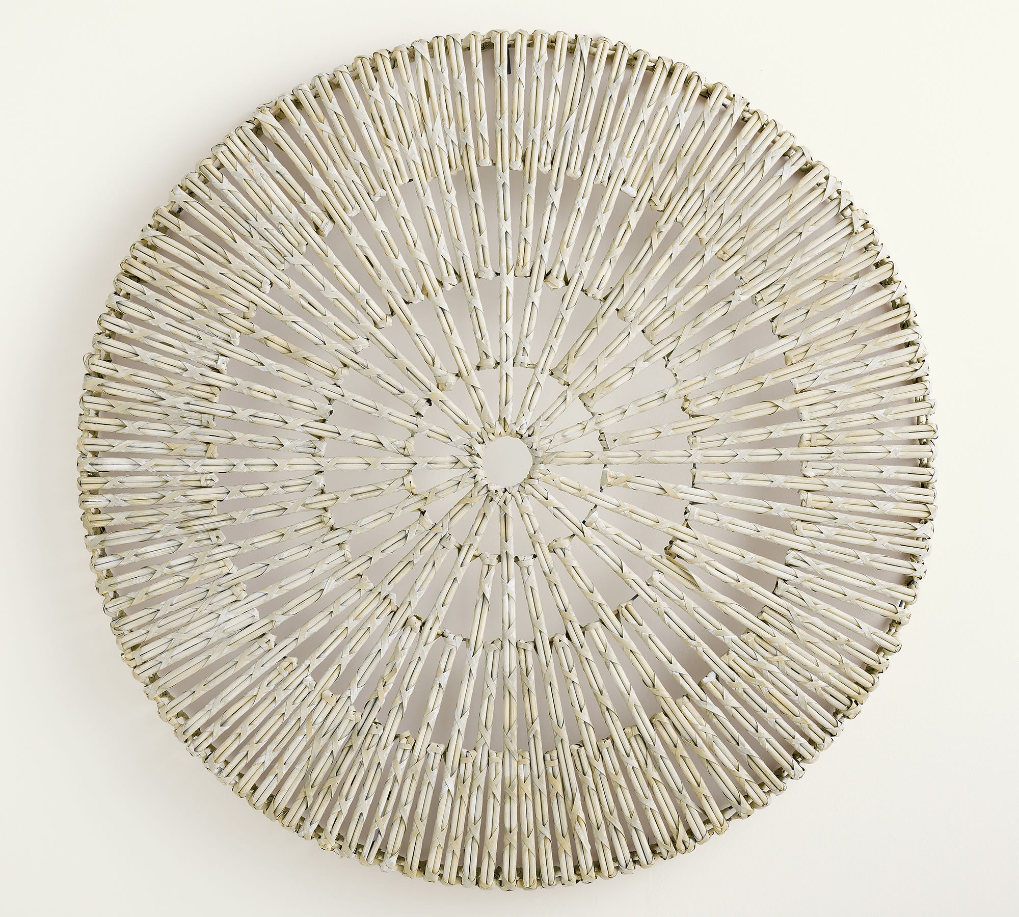 Handwoven Willow Wheel Wall Art