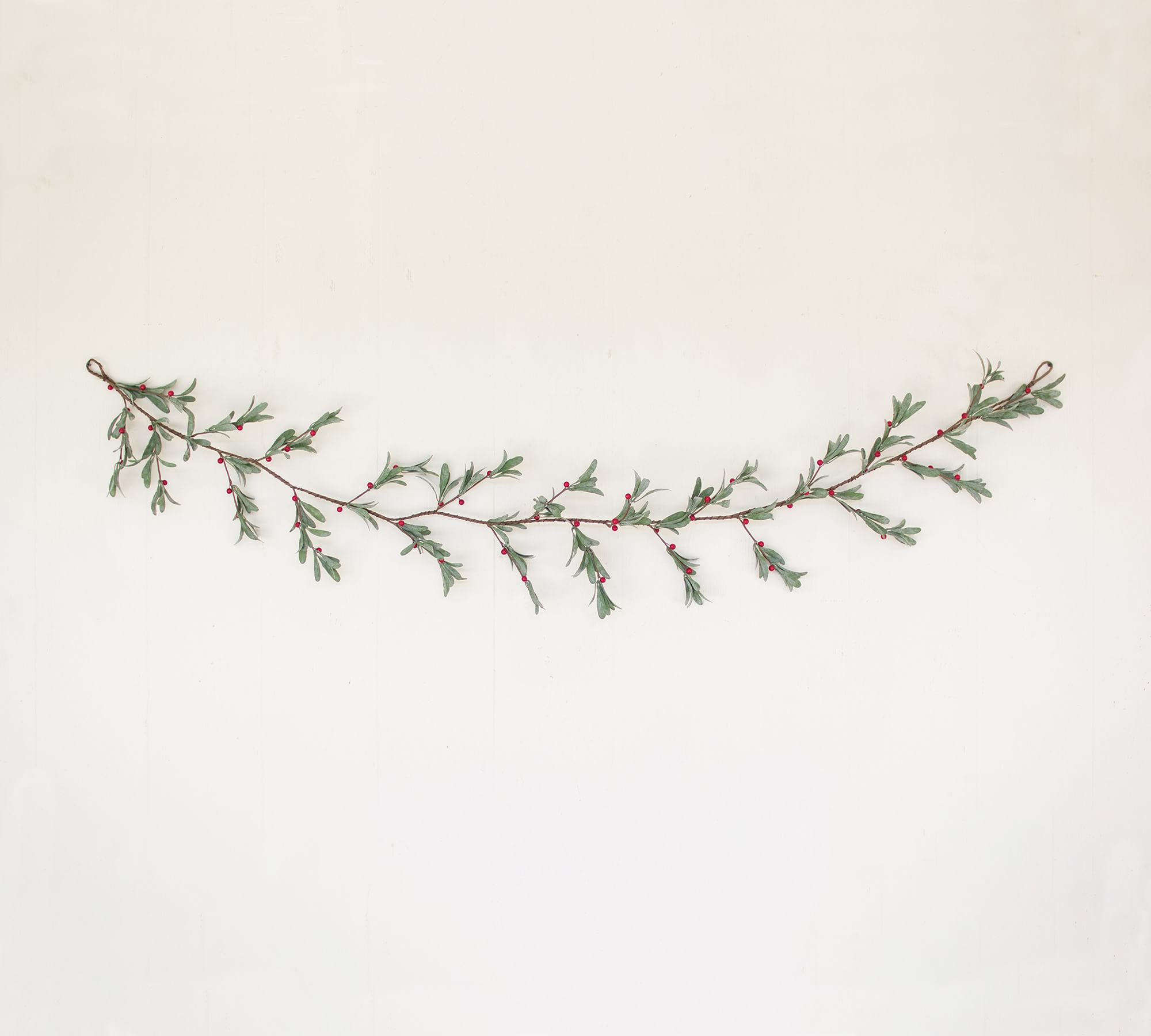 Faux Mistletoe Garland, 72"