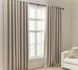 Seaton Textured Cotton Grommet Blackout Curtain