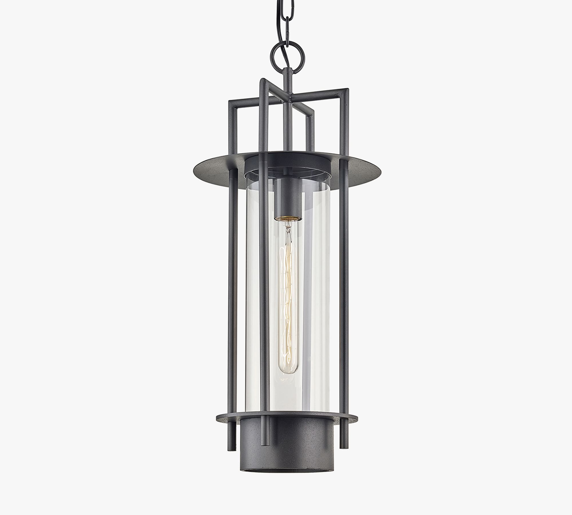 Shan Outdoor Metal & Glass Pendant (11'')