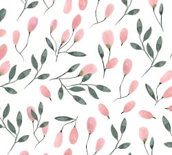 Soft Blush Florals Removable Wall Decal