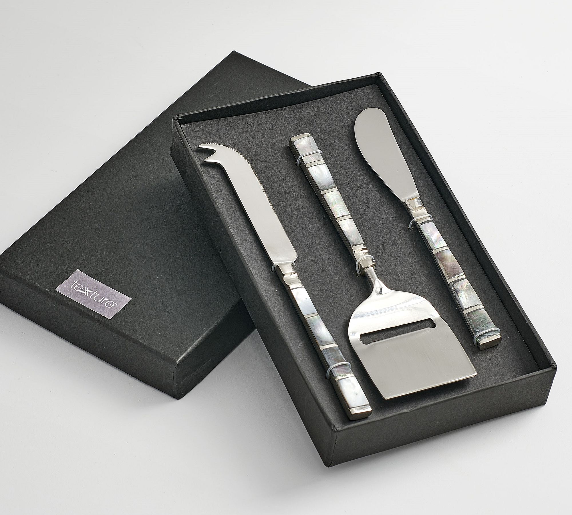 Luster Handcrafted Stainless Steel Cheese Knives - Set of 3