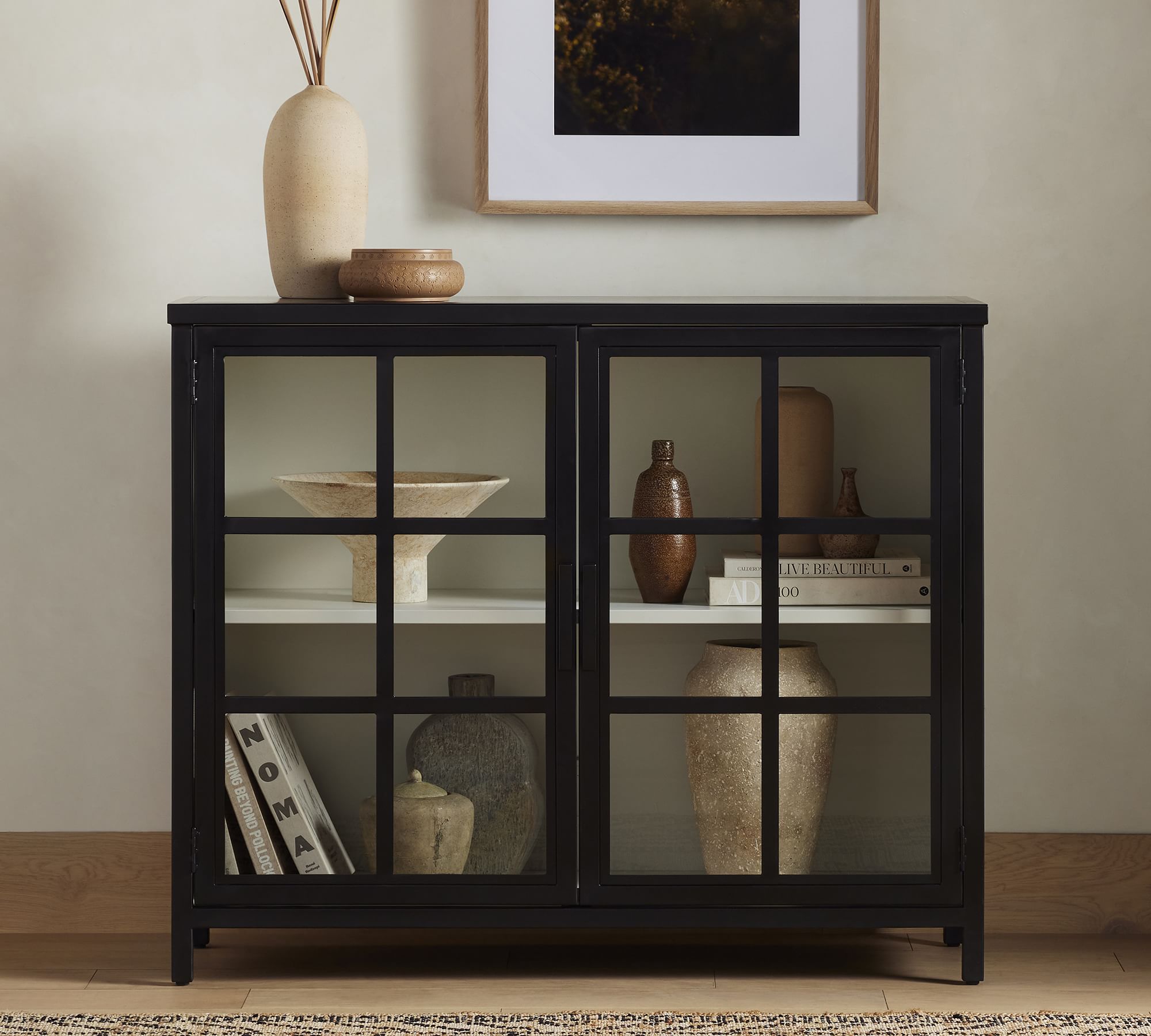 Maverick Glass Storage Cabinet (46.5")