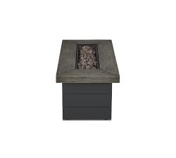 Epsom Concrete Rectangular Propane Fire Pit Table (48&quot;)